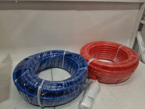 VEVOR PEX Pipe 3/4" 2ft x 100ft PEX-A Flexible Pipe Tubing for Potable Water - blue\red - (MODEL: P128-7-100RB) image 3