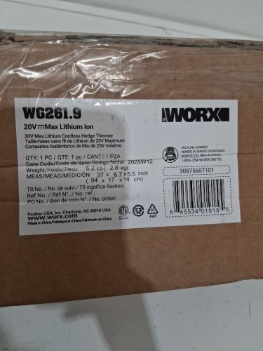 WORKX 20V LITHIUM CORDLESS 22" HEDGE TRIMMER *TOOL ONLY* (MODEL: WG261.9) image 5