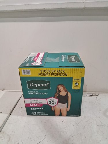 42PK WOMENS DEPEND fresh protection UNDERWEAR - MAXIMUM ABSORBENCY - MEDIUM - BLUSH (MODEL: 5165602) image 2