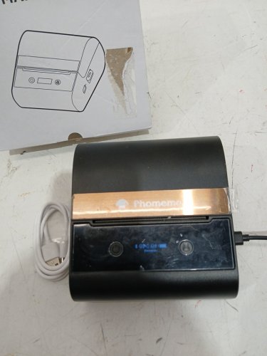 Phomemo Label Printer Machine,  Portable Thermal Label Maker - 3" labels - black rose gold image 2