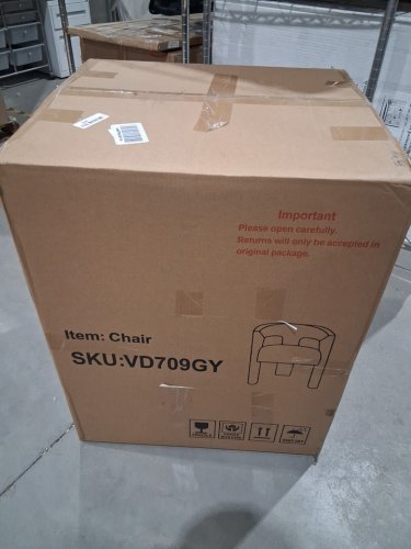 seynar modern dining barrel upholstered velvet sherpa chair - 29.5"/ 300lbs max - grey (model: vd709gy) image 3