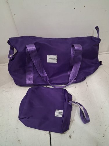 3pc larvender 20" hardshell roller carry on luggage set with duffel bag & toiletry bag - midnight berry - (model: 5515-b) image 14