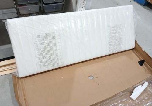 Allewie Bed Frame with Velvet Tufted Headboard - Queen - White (Model: LE6017-1Q) image 9