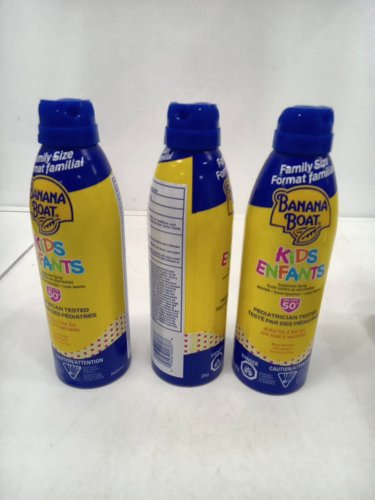 3pk banana boat tear free spray sunscreen spf 50+ - 226g each - YELLOW (MODEL: 1745131) image 2