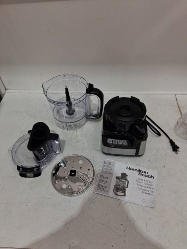 HAMILTON BEACH 12-CUP STACK & SNAP FOOD PROCESSOR - SILVER/BLACK (Model: 70725C) image 4