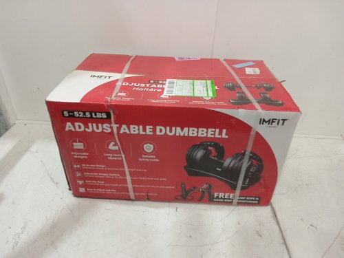 IMFit Adjustable Dumbbell  (Adjusts 5LB - 52.5LB) - BLACK (MODEL: DUMBLE1 5LB-52.5LB) image 2