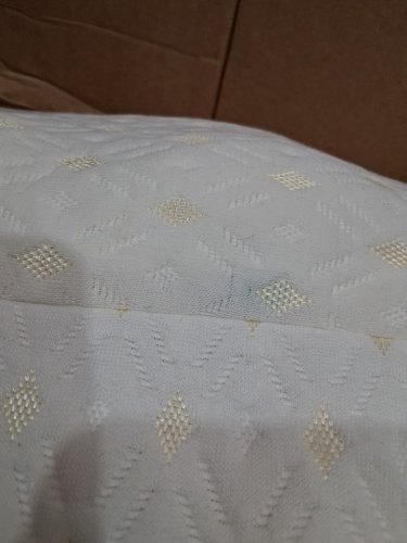 Pregnancy/Maternity contour Pillow  with detachable and adjustable cover for Side Sleeping - WHITE/yellow diamonds image 5