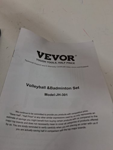 Volleyball and Badminton Set with Adjustable height net - 32FT x 8FT - (Model: JH-301) image 4
