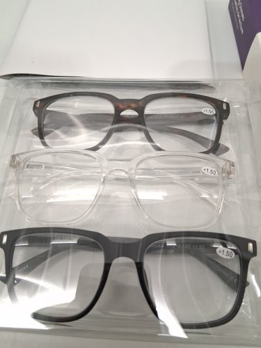 3PK Innovative Eyewear Morgan Readers - +1.50 - BLACK/CLEAR/BROWN (MODEL: 8858300 ) image 3