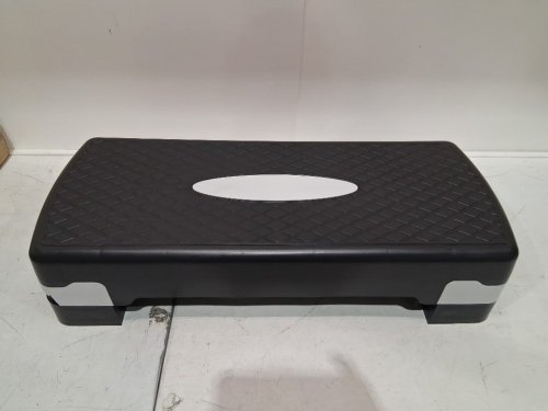 BALANCEFROM ADJUSTABLE WORKOUT AEROBIC STEPPER STEP PLATFORM TRAINER - BLACK/GREY - (MODEL: AROS68-BGY) image 3