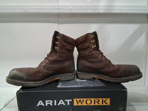 men's ARIAT Overdrive Wide Square Toe Composite Toe work boot - 13d - brown - (style:10012940) image 10
