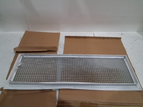 duct opening vent cover - 31.5" x 9.5" - white image 3