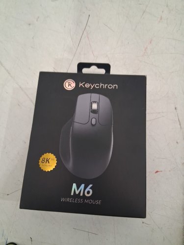 Keychron Bluetooth Silent Wireless Gaming Mouse - 8000 Hz - 30K DPI/750 IPS - black(model: M6S-A23) image 3
