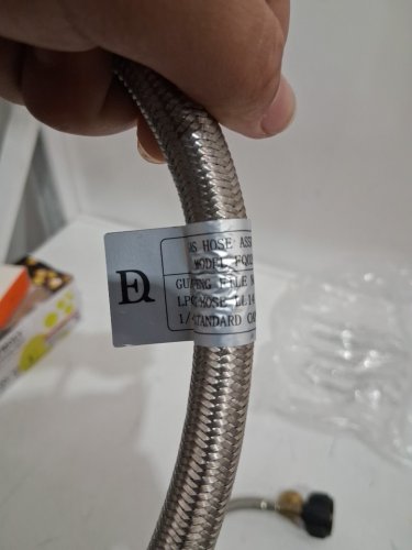 2PK 1ft propane gauge hose - 1/4 male NPT for 2-stage auto changeover regulator FOR 5-40lb propane tank (model:FQ02BG) image 6