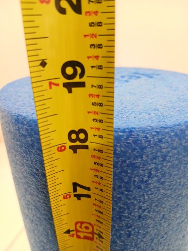YES4ALL EPP FOAM EXERCISE YOGA ROLLER EXTRA FIRM HIGH DENSITY - 18" - BLUE image 4