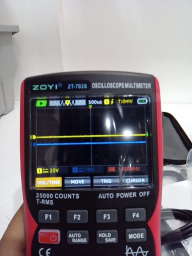 3-in-1 Handheld Oscilloscope - 50mhz - red/black image 4