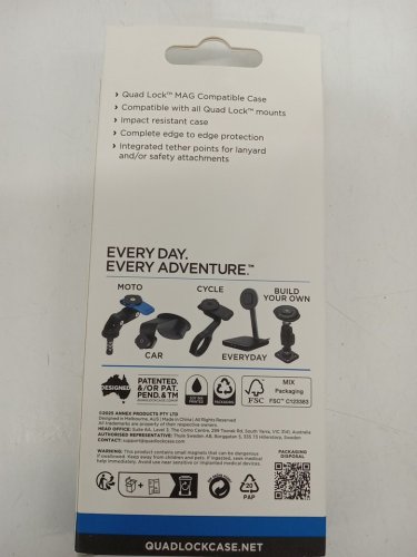 Quad Lock Mag Case for iPhone 16 Pro - Compatible with all Quad Lock mounts - Black (Model: QMC-IP16M) image 3