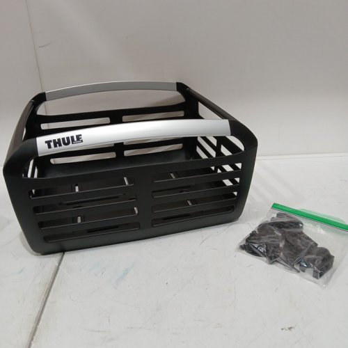 THULE PACK N PEDAL BASKET for bicycle back or front rack - black/silver (Model: 100050) image 3