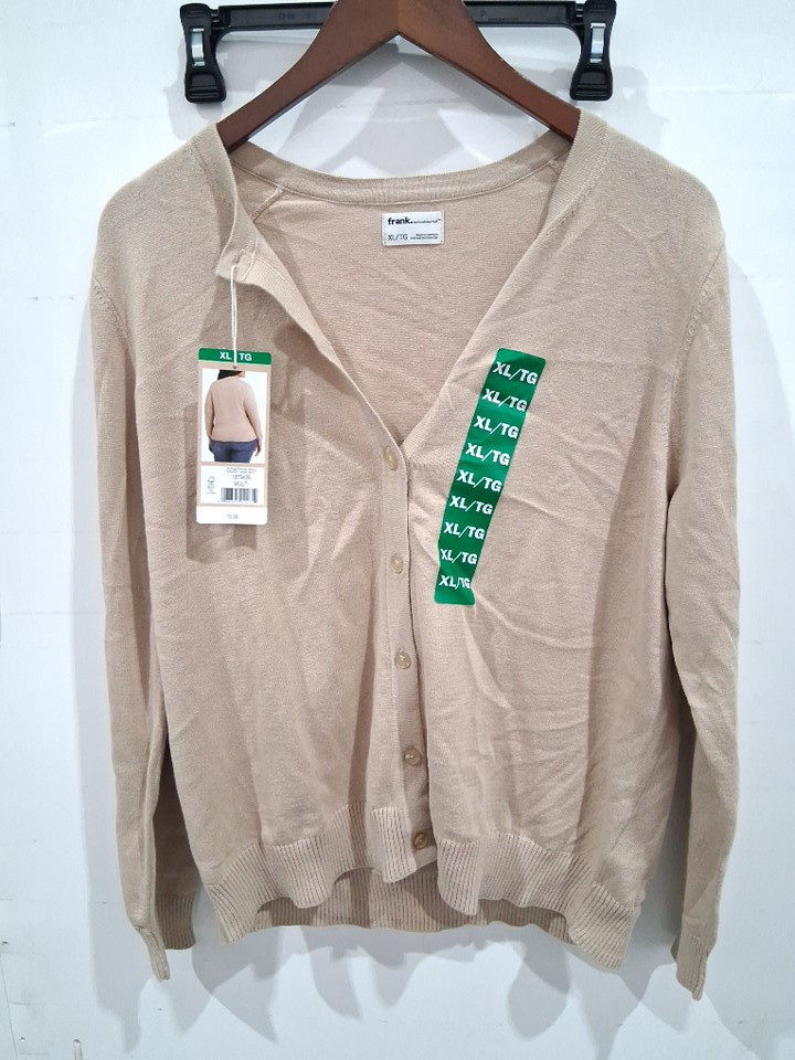 WOMEN's FRANK AND Oak cotton cardigan - extra large - brown (style:1879439) image 2