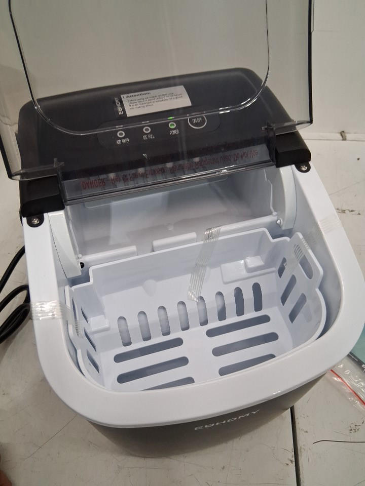 EUHOMY Countertop Ice Maker Machine - MAKES 26LB/Day - BLACK (MODEL: im-06d/IM001-Bbl-CAEH) image 6