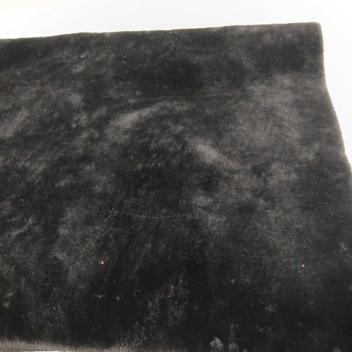 PREMIUM SOFT LIGHT FLUFFY NON-SLIP AREA RUG - 3FT 11" X 5FT 6" - BLACK image 3