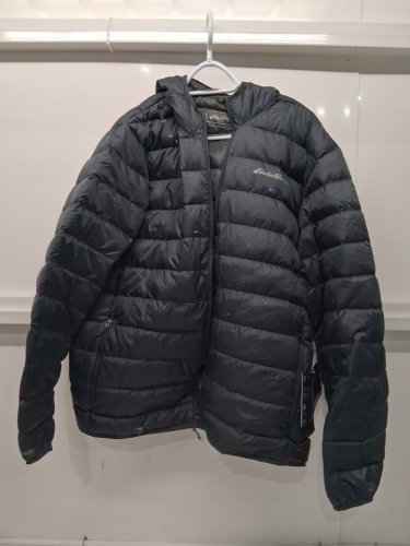 men's Eddie Bauer CirrusLite Down Jacket - extra large - dark smoke heather image 4