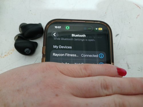 Raycon Fitness Bluetooth Wireless Earbuds - Sweat & Water Resistant, Built-In Microphone, 56-Hour Playtime - Black (MODEL: Fitness)(model:RBE745-21E) image 3