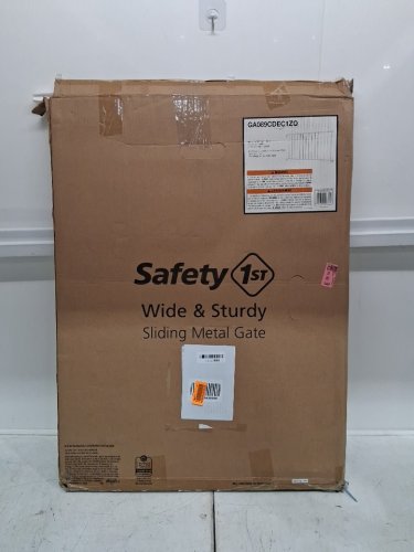 SAFETY 1ST WIDE AND STURDY METAL SLIDING GATE - EXPANDS 40" to 60" x 26.5" - WHITE (MODEL: GA089CDEC1ZQ) image 2