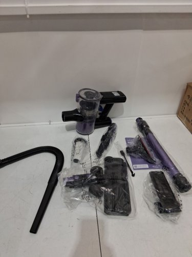 Lightweight 4-IN-1 Stick Vacuum Cleaner WITH LED Headlights 120V- BLACK/PURPLE (MODEL: a27) image 3