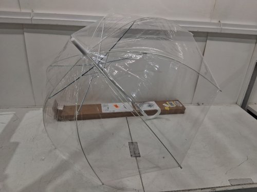 amazon basics round bubble umbrella - 34.5" - clear (model: EP-POE-01A) image 3