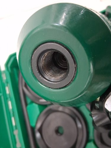 UTZIKO hydraulic knockout punch electrical conduit hole cutter set - 1/2" to 4", 15ton - black/green image 7