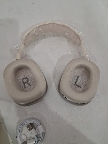 Wireless Bluetooth over ear headphones - silver/peach image 3