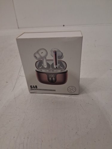 TRUE WIRELESS BLUETOOTH DEEP BASS waterproof touch control STEREO EARBUDS - rose gold (MODEL: S48) image 2