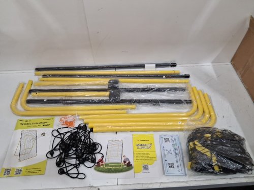Happy Jump Volleyball Rebounder Bounce Back Trainer Net WITH 5 Angles - 7FT X 4FT - BLACK/YELLOW (MODEL: 7X4FT PRO / A2621222BQ1) image 6