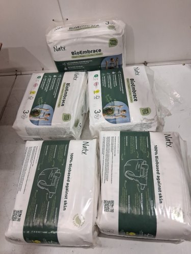 150PK ECO BY NATY bioembrace BABY DIAPERS - size 3 image 4