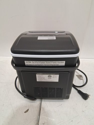 EUHOMY Countertop Ice Maker Machine with Handle, Basket and Scoop - MAKES 26LB/Day - BLACK (MODEL: im-06d/IM001-Bbl-CAEH) image 8