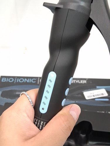 BIO IONIC LONG BARREL PRO CURLING IRON HAIR STYLER - 1.5" - BLACK (MODEL: Z-FGTST-CL-1.5) image 5