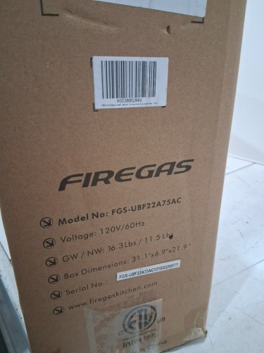 FIREGAS Black Under Cabinet Range Hood - 30" - Black (MODEL : FGS-UBF22A75AC) image 8