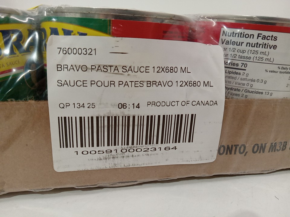 12pk Bravo Tomato Pasta Sauce - 680ml / each image 3