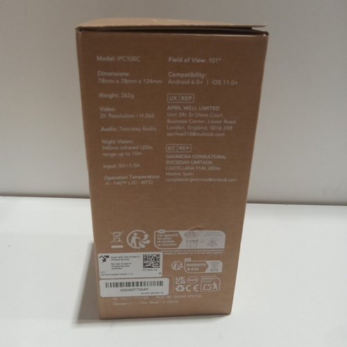 nooie 360 Cam 2 Full-range Motion Tracking 2K wifi Camera - 1080P - works with Alexa - white (Model: IPC100C) image 7