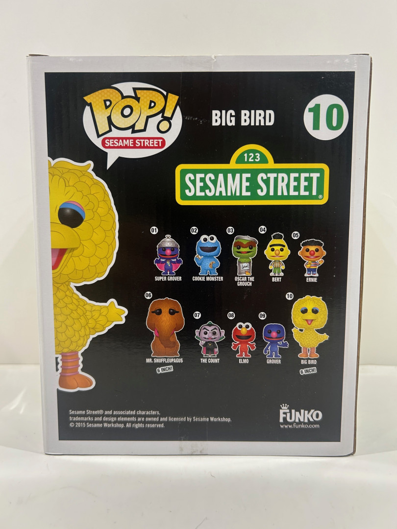 Funko pop! **6 inch super pop** sesame street: 123 Sesame Street - big bird vinyl figure (#10) image 4