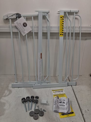 REGALO EASY-STEP METAL WALK-THROUGH SAFETY GATE - 30" X 29'' - 38.5'' - WHITE (MODEL: 1160DS) image 3