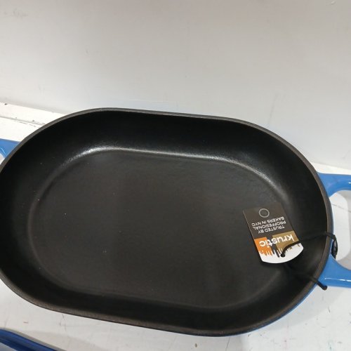 Krustic Enameled Cast Iron Dutch Oven for Professional Sourdough Bread Baking - 5.5 Quart - Blue - (Model: KR3001-Blue) image 3