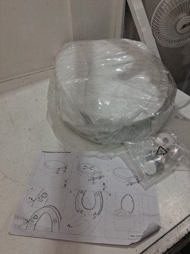 garvee Elongated RAISED Toilet Seat with Slow Soft Close  - white (model: pho_0xxxtm1s) image 3