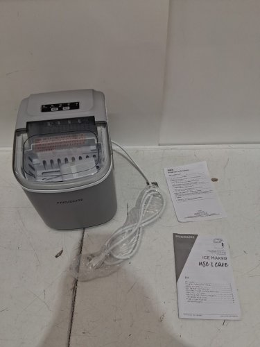 FRIGIDAIRE COMPACT COUNTERTOP ELECTRIC ICE MAKER - MAKES 26LBS OF ICE/DAY - SILVER (MODEL: EFIC189-B-SILVER) image 3