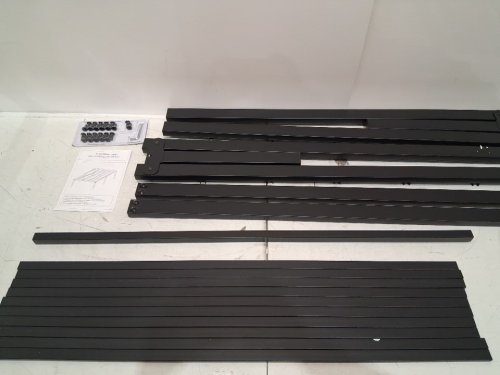 Bed Frame No Box Spring Required Metal Platform - 16'' - twin xl - black (model: yc-003-txl) image 4