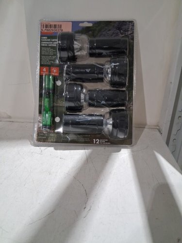 4pk Ozark Trail Flashlight Combo with 4 Flashlights settings and 8 Batteries - 30LM - black (model: 30009759) image 2