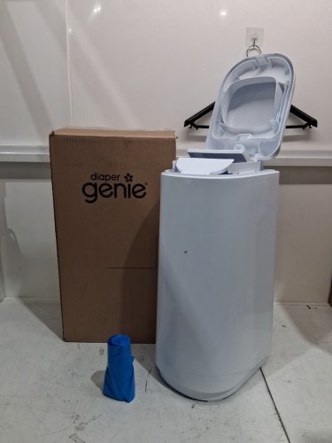Diaper Genie Essence Pail with 18 Easy Roll Refill Bags - 23" - white (model:‎I000908) image 5