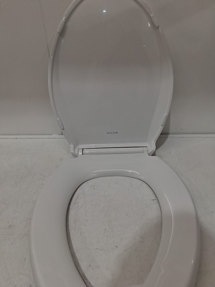 KOHLER CACHET ELONGATED TOILET SEAT - FITS BOWLS 18 5/8" - CREAM WHITE - (MODEL: 4636-rl-0) image 4