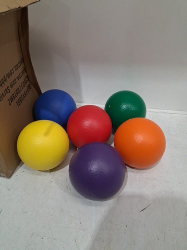 6PC amazon basics foam dodgeballs - multicolored (model: c2603208t8mz) image 3